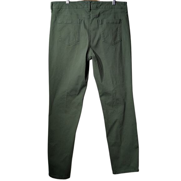 Bandolino 'Amy' Hidden Forest Cotton Stretch Straight Pant Womens' Size 16 - Picture 2 of 10